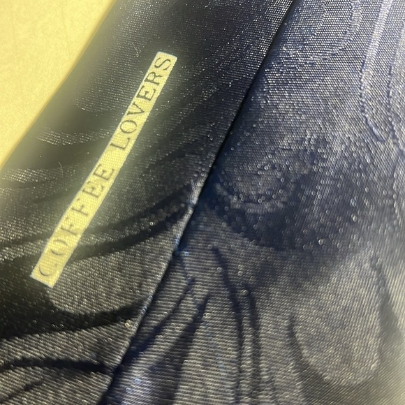 👔A. Rogers blue tie coffee lovers design - Picture 10 of 11